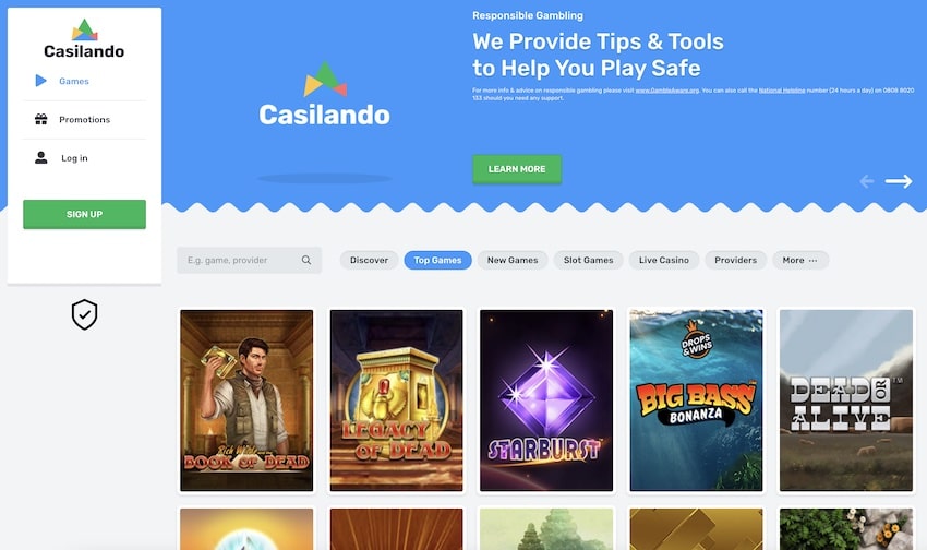 Casilando Home Page