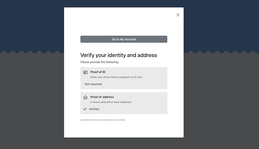 Account verified at Casilando