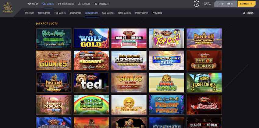 21 Casino Jackpot Slots