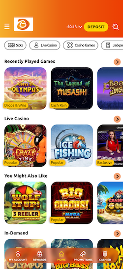 Game List at BacanaPlay