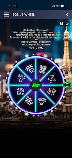 Dream Vegas Bonus Wheel