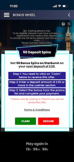 A free spins offer at Dream Vegas