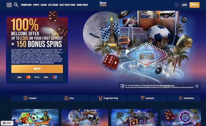 Dream Vegas Home Page