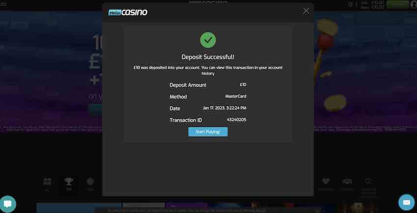 Hello First Deposit Bonus