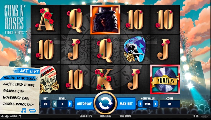 Guns n Roses Music-Themed Slot
