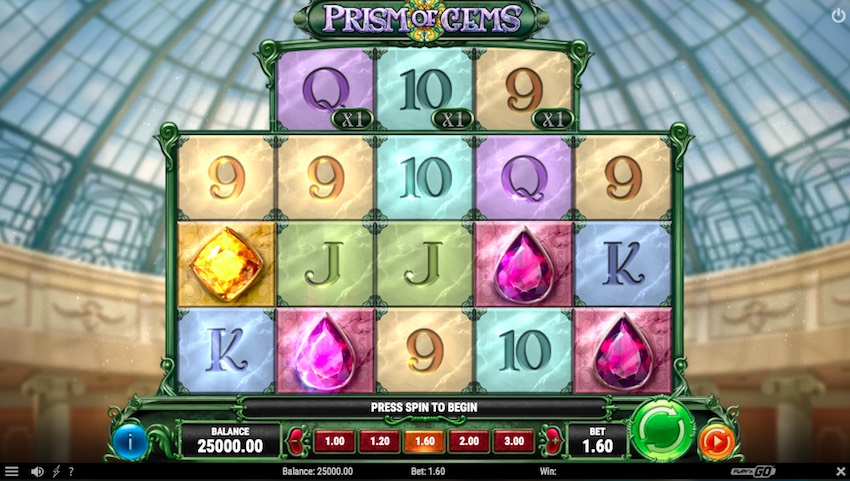 Prism of Gems Slot Screen