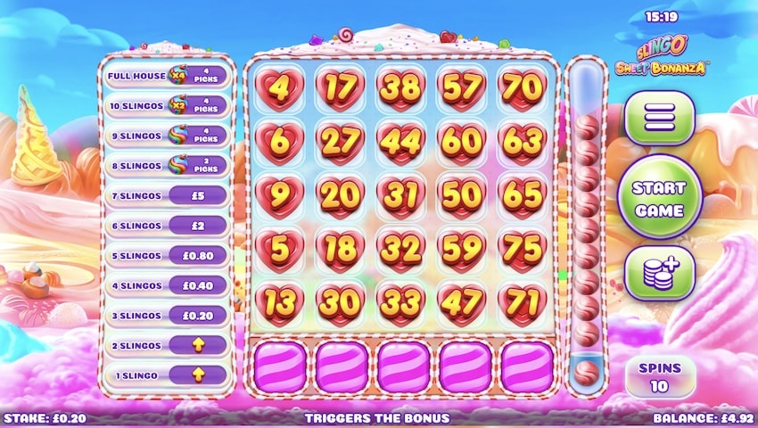 Slingo Sweet Bonanza Slot by Slingo Originals