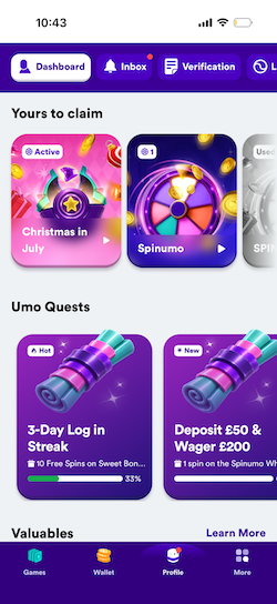 Casumo Dashboard