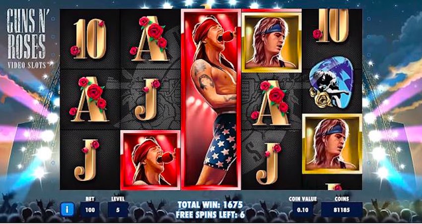 Guns n Roses Slot Reels