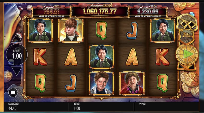 The Goonies Return Progressive Jackpot