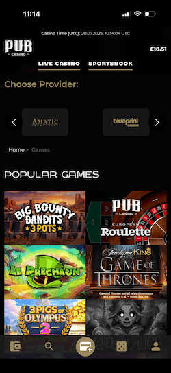 Pub Casino App