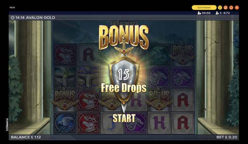 Avalon Gold Free Spins Round