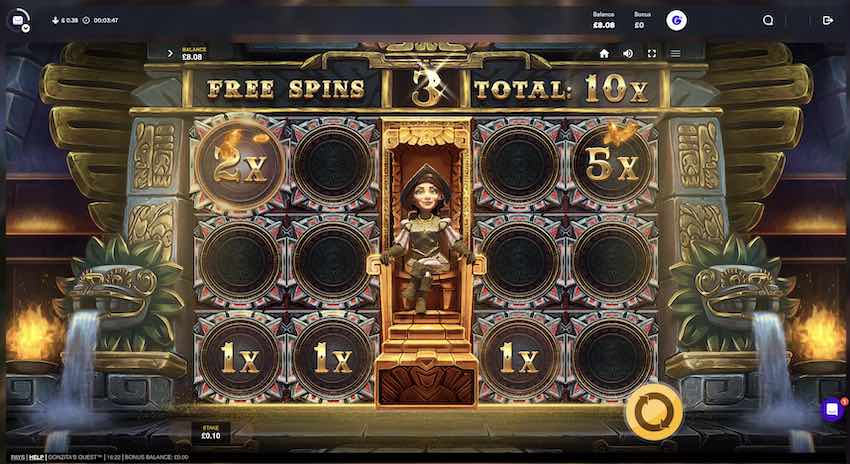 Gonzita's Quest Free Spins Round