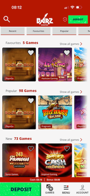 Barz Casino App