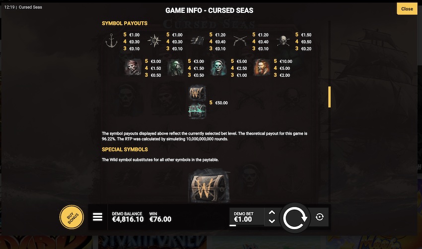 Cursed Seas by Hacksaw Gaming