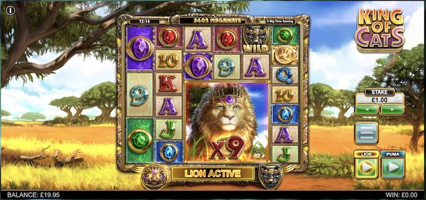 King of Cats Megaways by Big Time Gaming