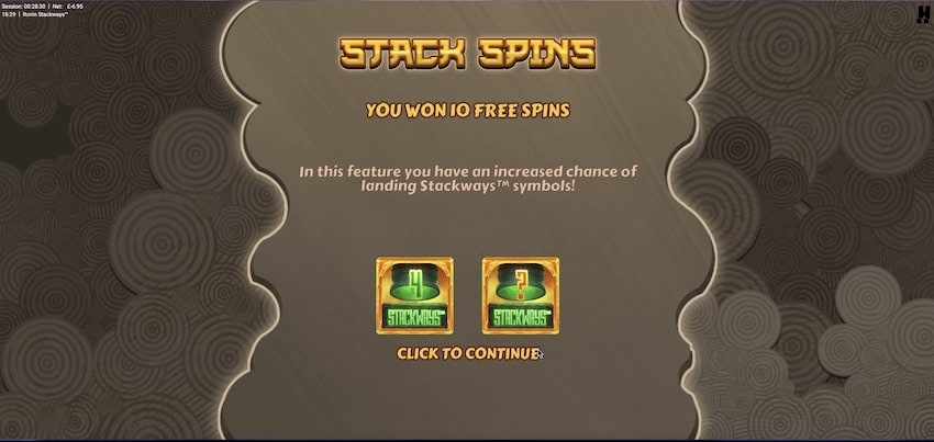 Ronin StackWays Free Spins Round