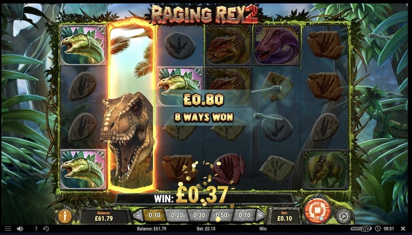 Re-Spins in Raging Rex 2