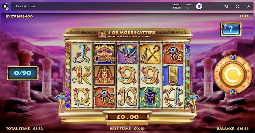 Free Spins on Cleopatra slot