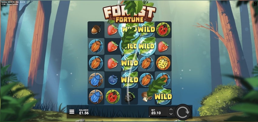 Forest Fortune Slot Spreading Wilds Feature