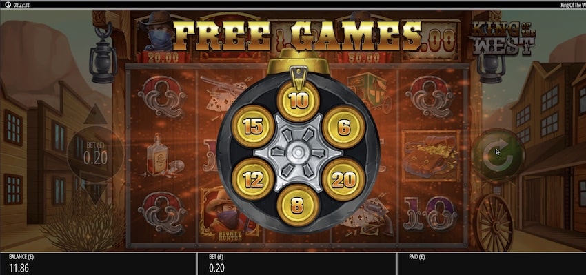 King of the West Free Spins Round