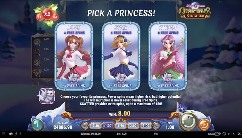 Christmas Kingdom Free Spins Options