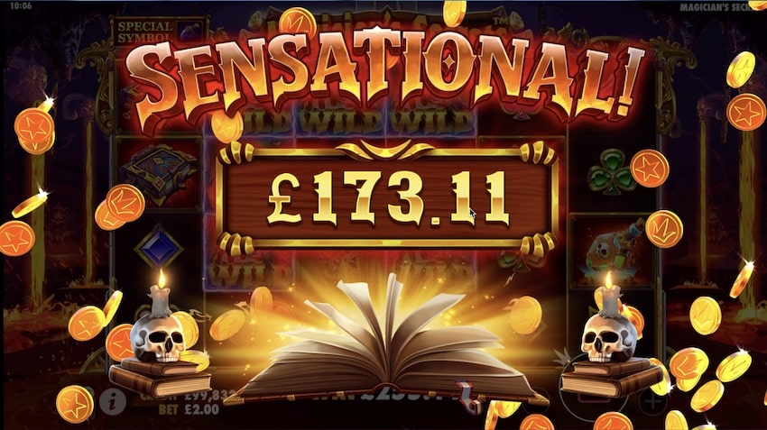 887x win in free spins round