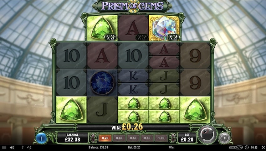 Prism of Gems win with green gems