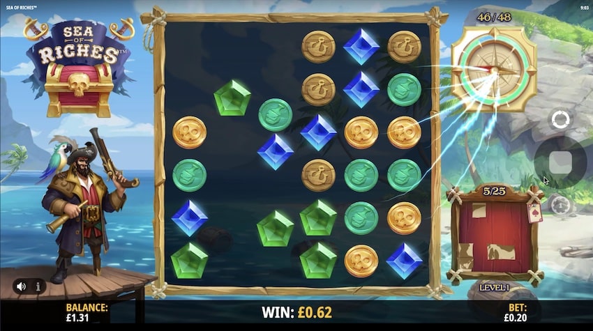 Captain's Compass Feature in Sea of Riches