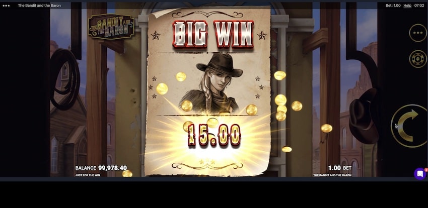 The Bandit and the Baron 15x win
