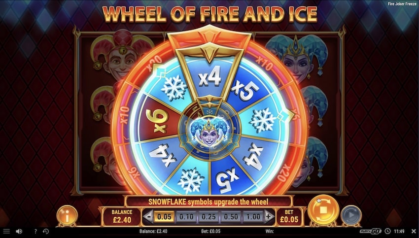 The Bonus Wheel of Fire and Ice