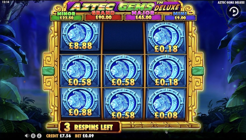The bonus feature in Aztec Gems Deluxe