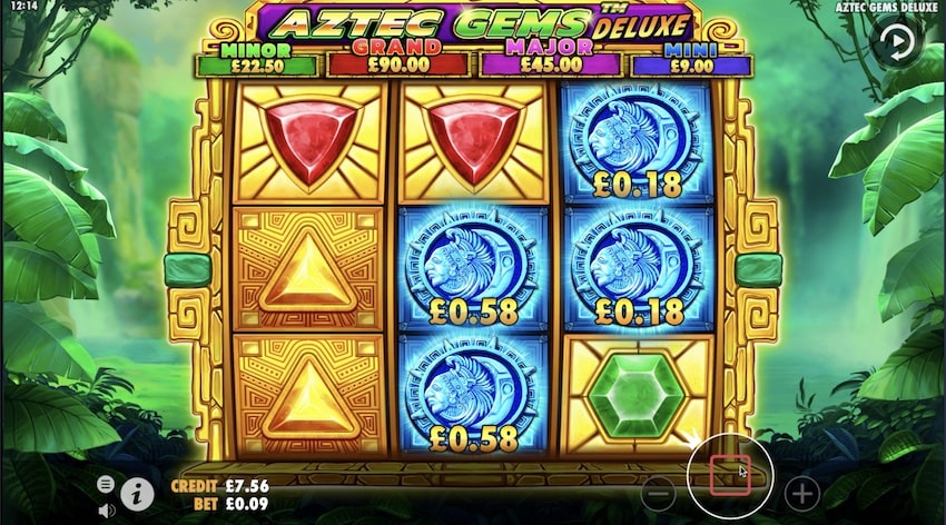 4 Money Symbols in Aztec Gems Deluxe