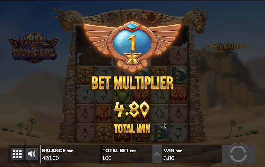 A Bet Multiplier in Wheel of Wonders