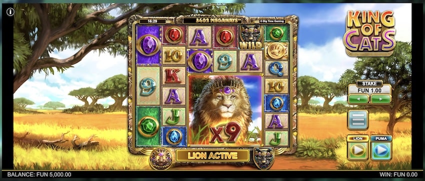 King of Cats Megaways by Big Time Gaming