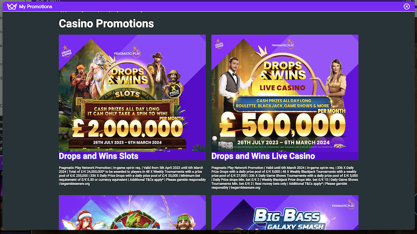 Casino Promotions at Kwiff