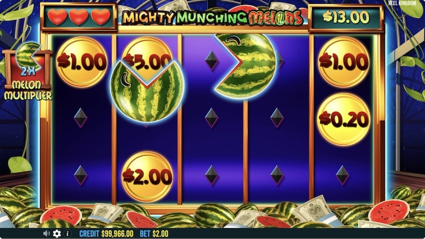 Bonus Round in Mighty Muching Melons