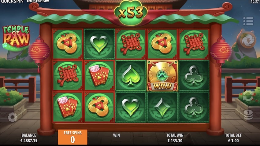 Temple of Paw Free Spins Round