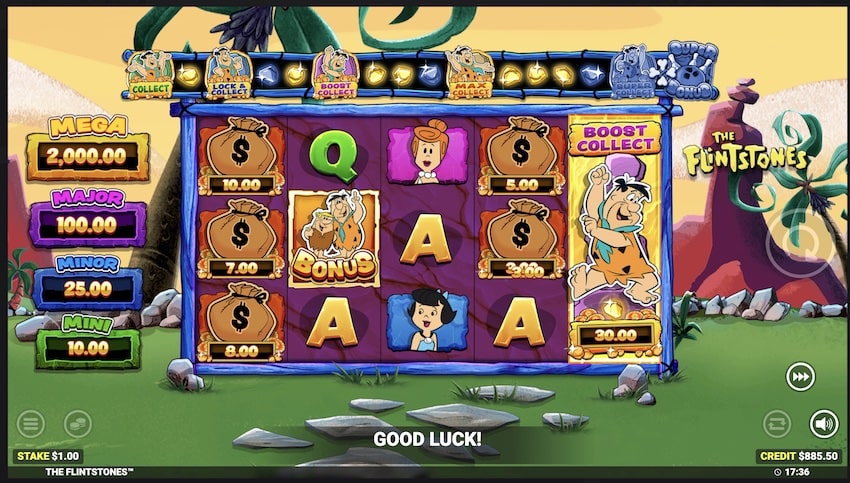 A Boost Collect Win in The Flintstones 