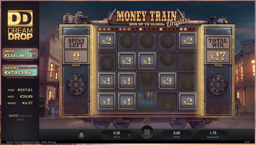 Money Train Origins Bonus Round