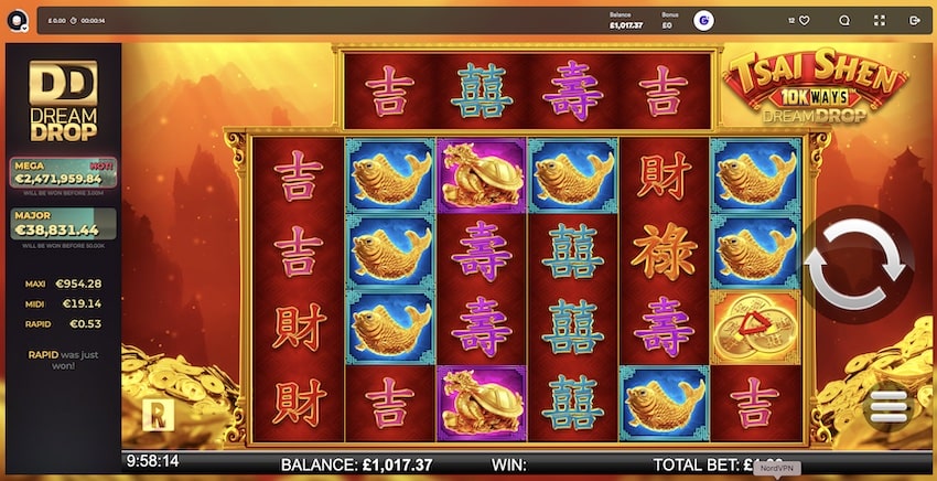 Tsai Shen 10k Ways Dream Drop by ReelPlay