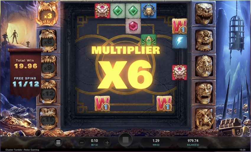 6x Multiplier in Free Spin