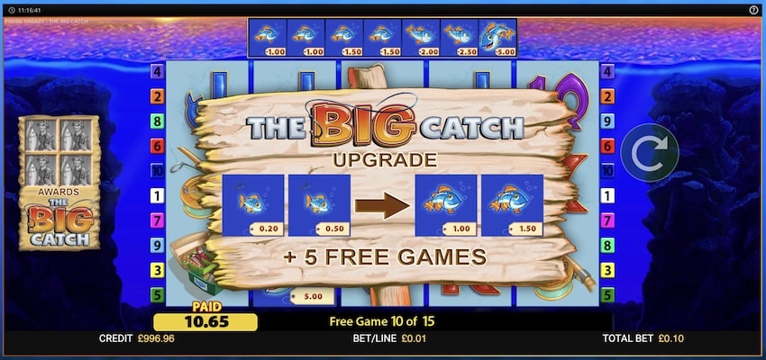 The Big Catch - Upgrade in free spins