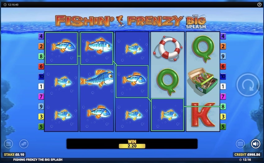 Fishin Frenzy The Big Splash - 22x Win