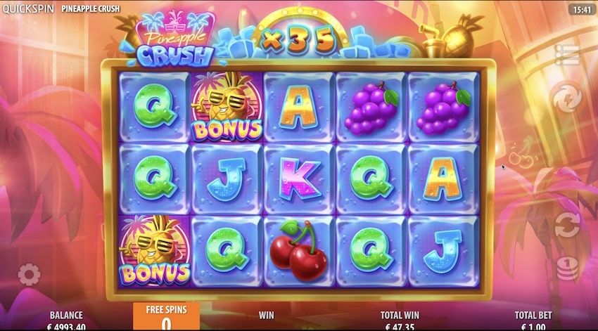 Pineapple Crush 35x Multiplier