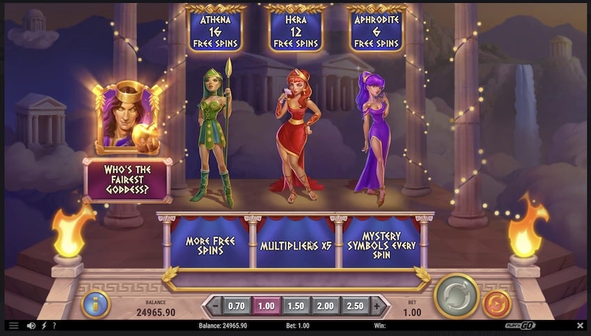 Free Spins Round in Divine Divas