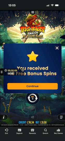 Free Spins Awarded at Midnite
