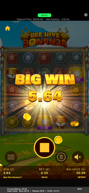 Playing Bee Hive Bonanza at Swift Casino