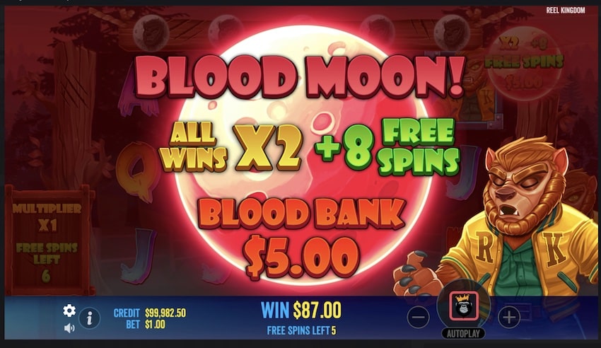 Blood Moon in Fangtastic Freespins