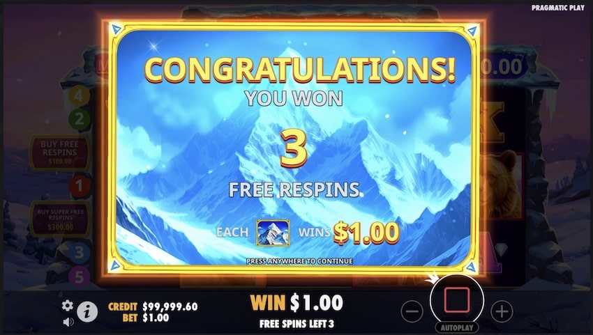 Himalayan Wild Free Spins Re-Spins